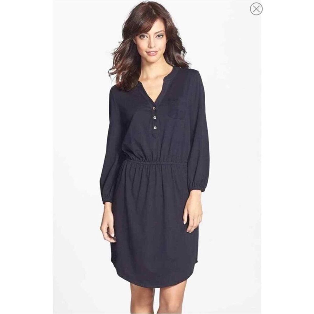 LILLY PULITZER | Beckett Black Pima Cotton Pullover Shirt Dress Women’s Size XS